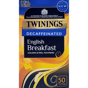 Twinings English Breakfast Decaffeinated 50 bags
