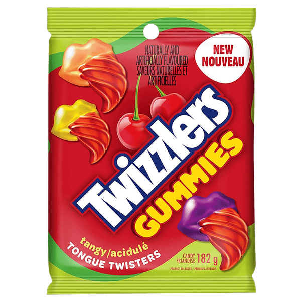 Twizzlers Gummies Tangy Tongue Twisters 182g